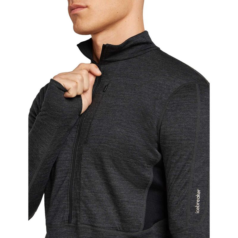 Icebreaker M Merino Blend 200 RealFleece Descender LS Half Zip image number 6